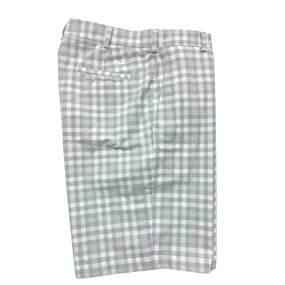 Nike Golf Shorts Dri-Fit Performance Plaid Flat Athletic Men’s Size 35